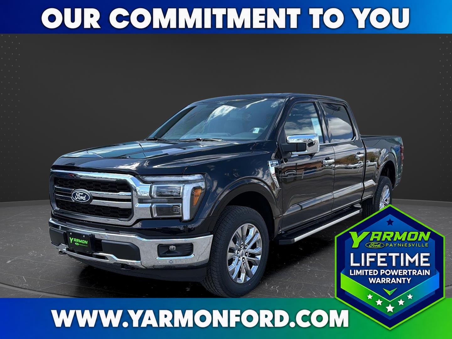 Agate Black Metallic 2026 Ford F-150 Pickup Truck Four-Wheel Drive Automatic