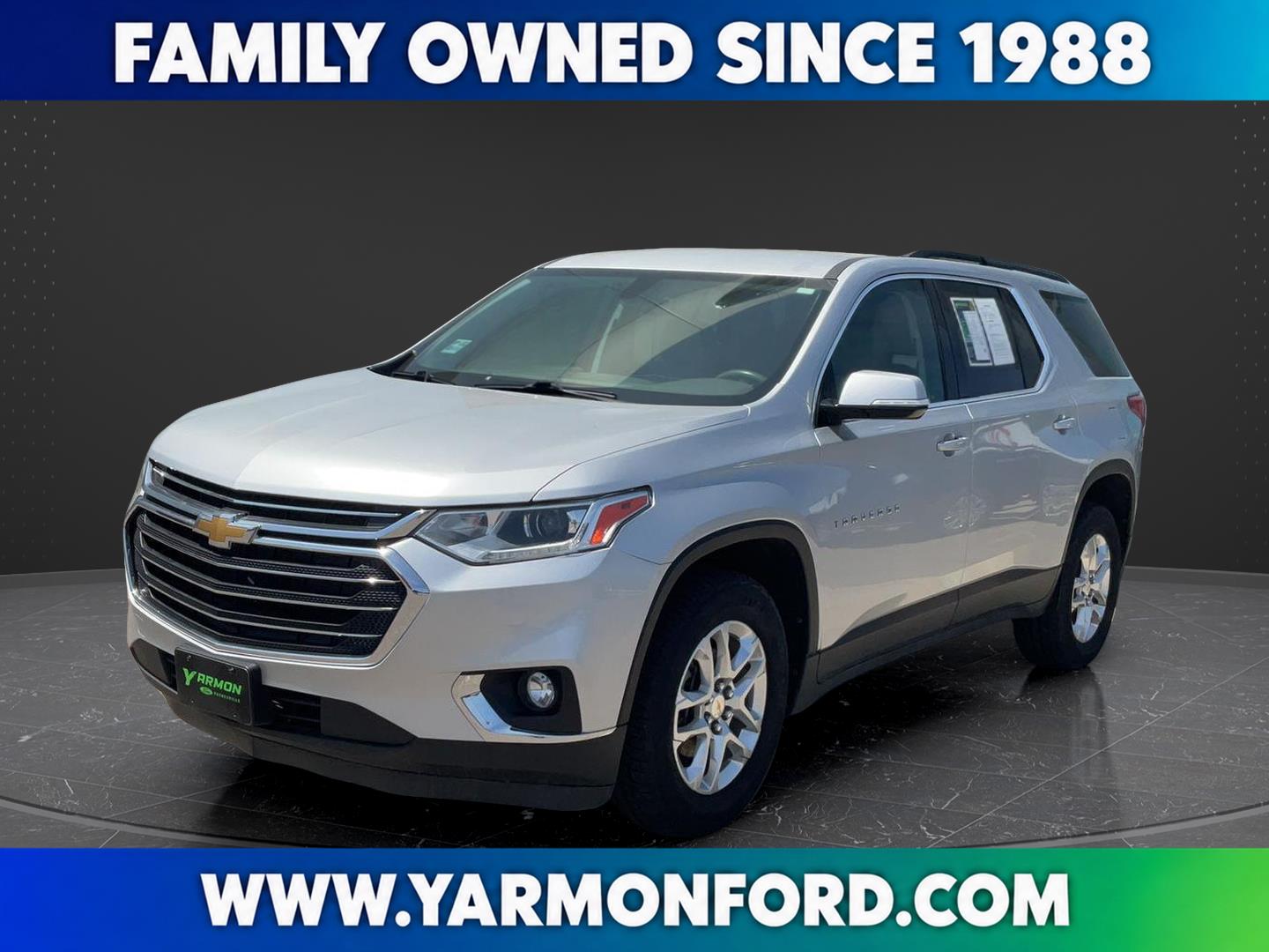 Silver Ice Metallic 2020 Chevrolet Traverse SUV / Crossover Four-Wheel Drive 9-Speed Automatic