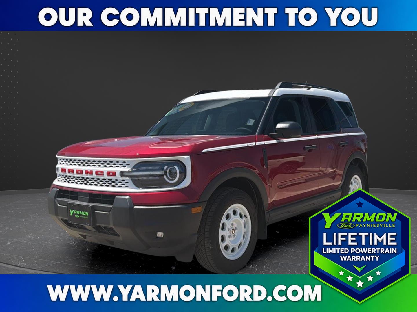 Ruby Red Metallic Tinted Clearcoat 2025 Ford Bronco Sport SUV / Crossover All-Wheel Drive 8-Speed Automatic