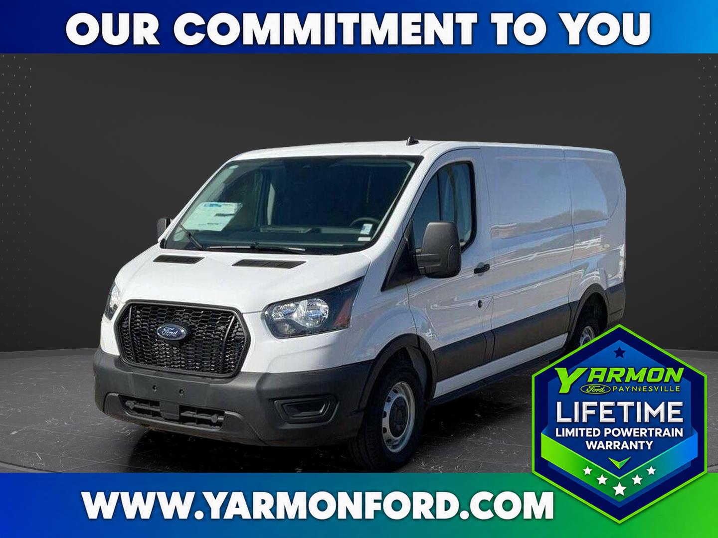 Oxford White 2024 Ford Transit Cargo Van Rear-Wheel Drive Automatic