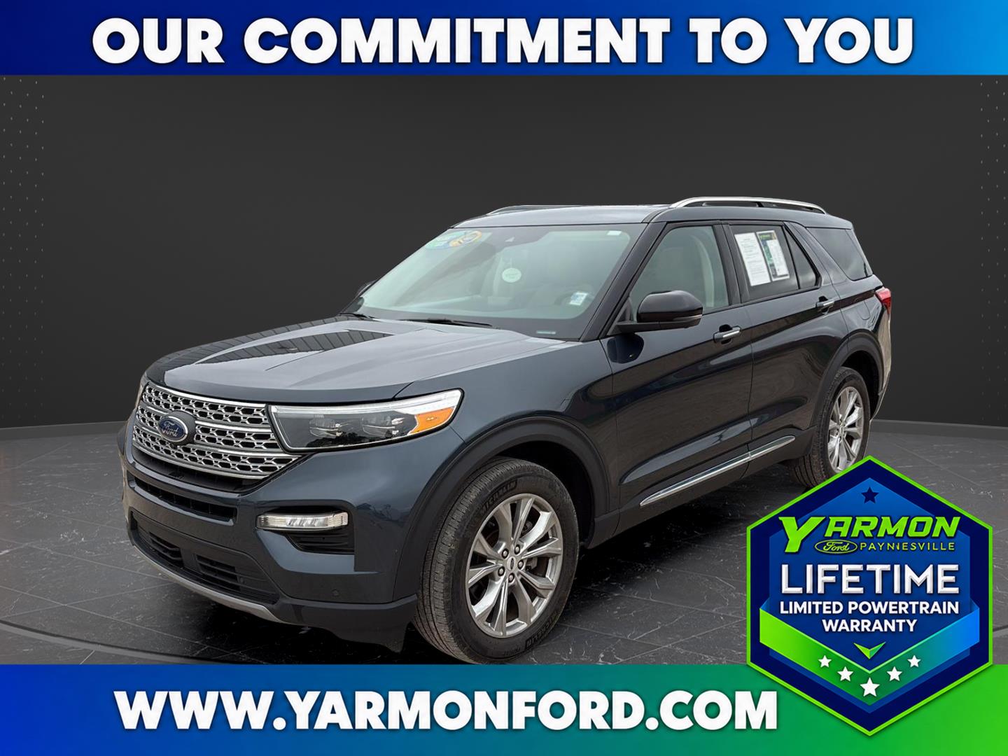 Stone Blue Metallic 2023 Ford Explorer SUV / Crossover All-Wheel Drive Automatic