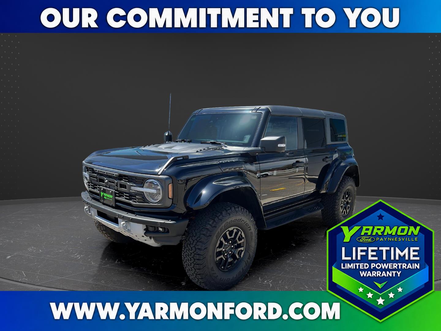 Shadow Black 2024 Ford Bronco Raptor SUV / Crossover Four-Wheel Drive Automatic