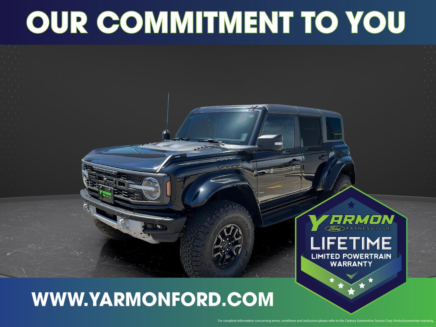Shadow Black 2024 Ford Bronco Raptor SUV / Crossover Four-Wheel Drive Automatic
