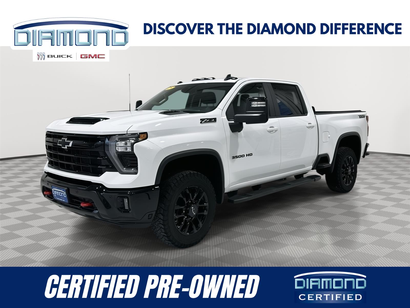 Summit White 2025 Chevrolet Silverado 3500HD Pickup Truck Four-Wheel Drive Automatic
