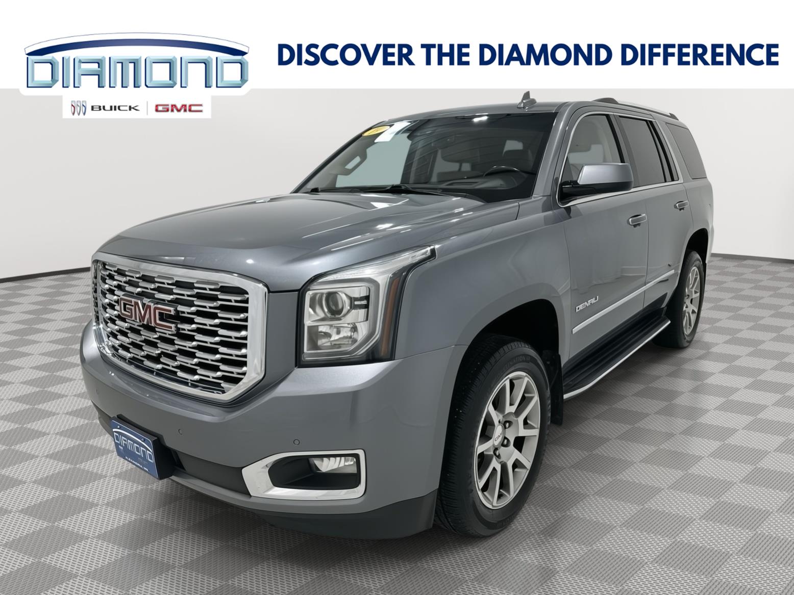 Gray (Satin Steel Metallic) 2019 GMC Yukon SUV / Crossover Four-Wheel Drive Automatic