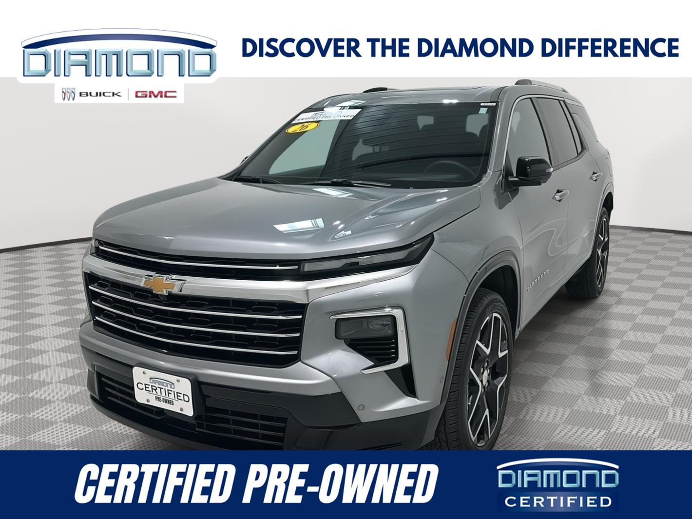 Sterling Gray Metallic 2026 Chevrolet Traverse SUV / Crossover Four-Wheel Drive 8-Speed Automatic