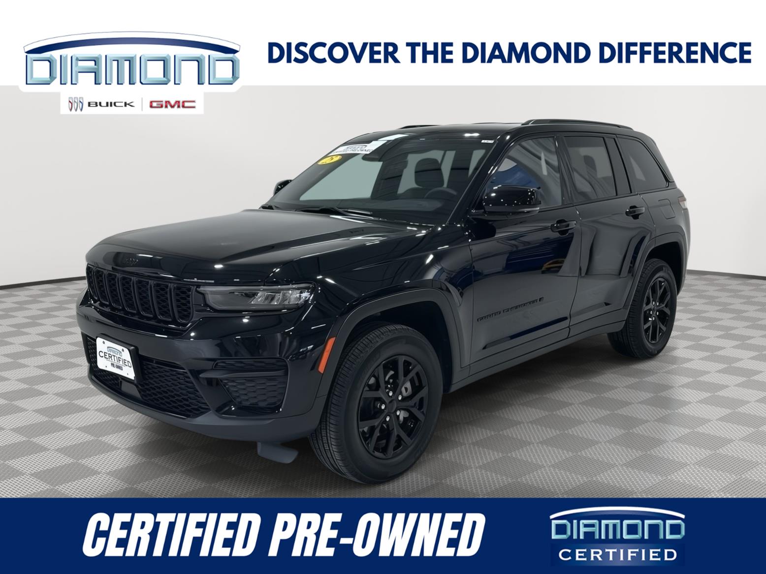 Diamond Black Crystal Pearlcoat 2025 Jeep Grand Cherokee SUV / Crossover Four-Wheel Drive 8-Speed Automatic