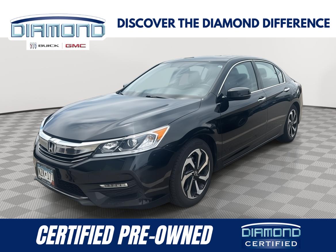 Crystal Black Pearl 2016 Honda Accord Sedan Front-Wheel Drive Automatic