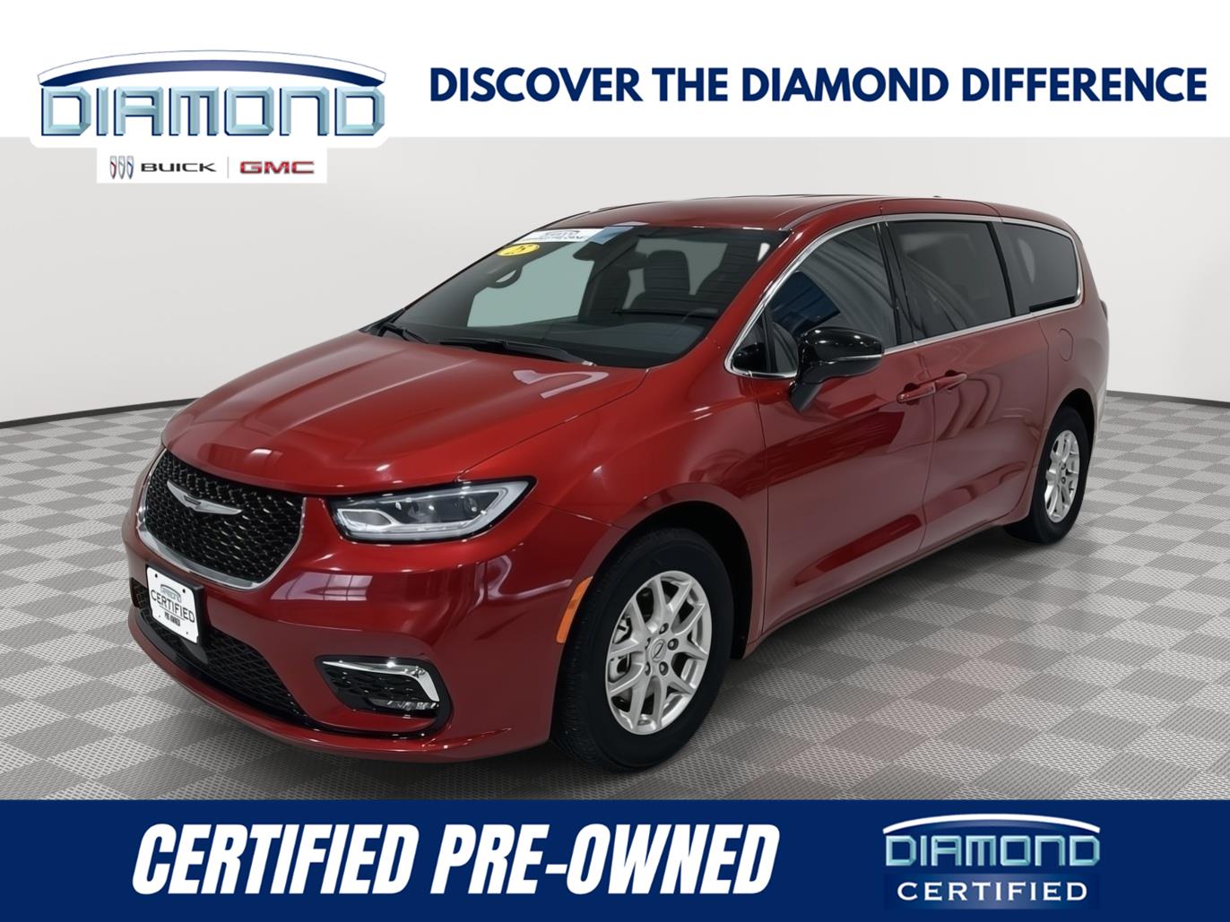 Red Hot Pearlcoat 2025 Chrysler Pacifica Minivan Front-Wheel Drive 9-Speed Automatic