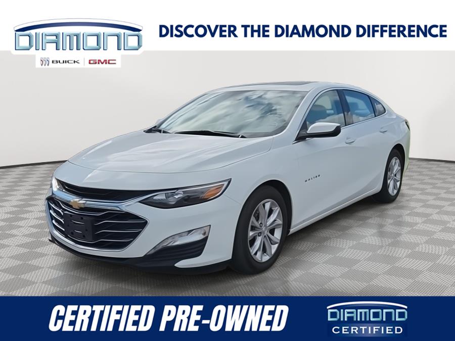 Summit White 2020 Chevrolet Malibu Sedan Front-Wheel Drive Continuously Variable Transmission