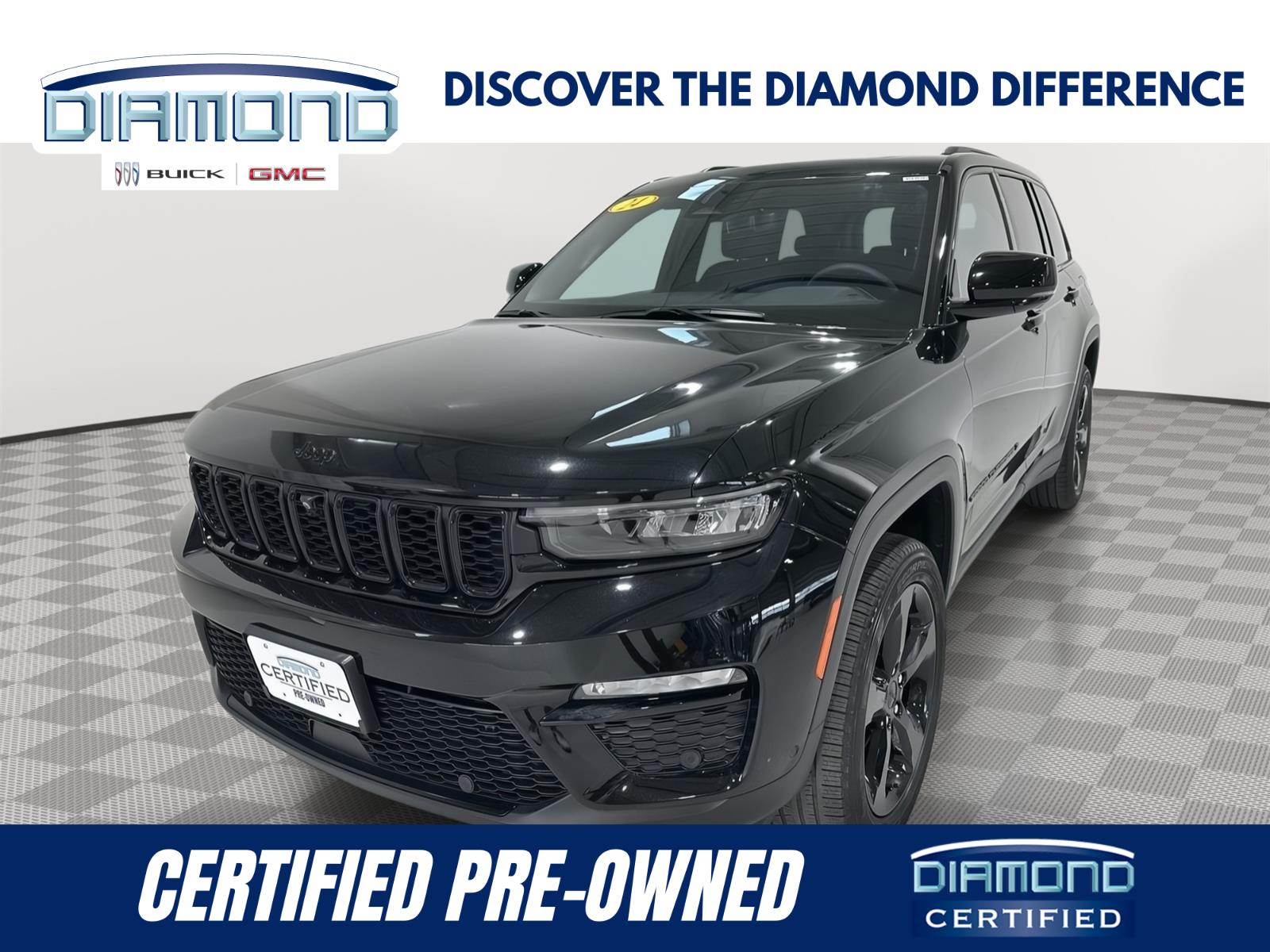 Diamond Black Crystal Pearlcoat 2024 Jeep Grand Cherokee SUV / Crossover Four-Wheel Drive 8-Speed Automatic