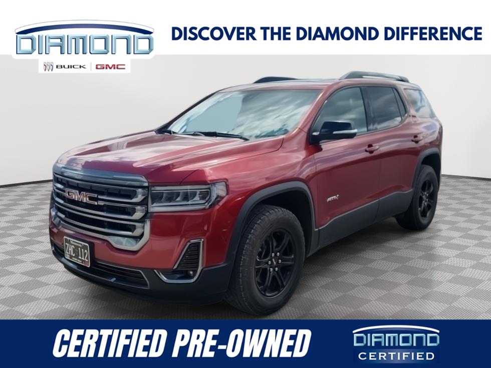 Volcanic Red Tintcoat 2023 GMC Acadia SUV / Crossover Four-Wheel Drive 9-Speed Automatic