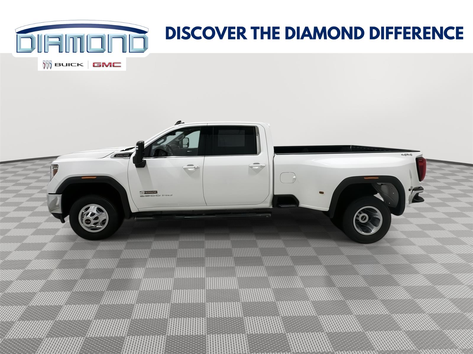 Summit White 2023 GMC Sierra 3500HD Pickup Truck Four-Wheel Drive 6-Speed Automatic