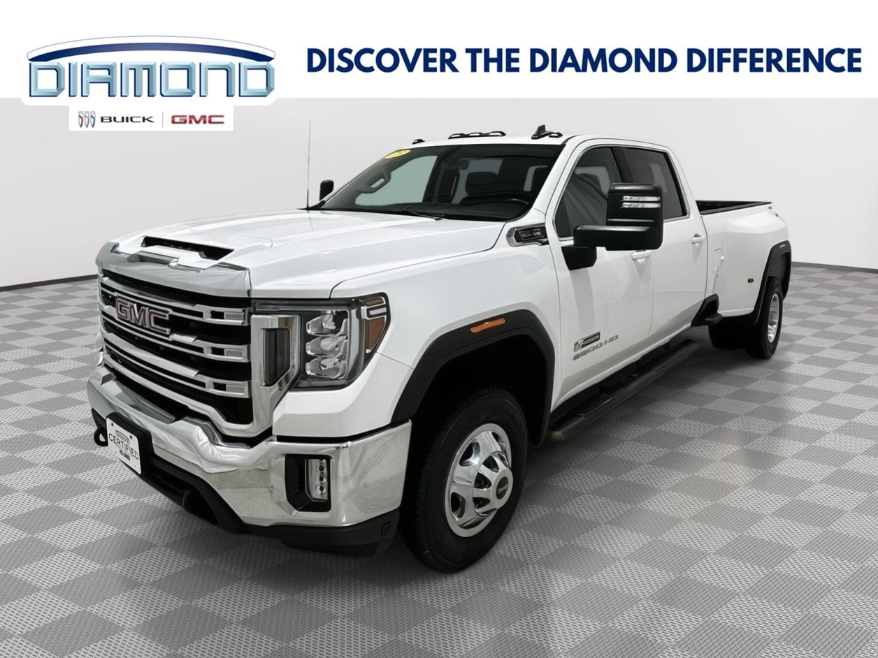 Summit White 2023 GMC Sierra 3500HD Pickup Truck Four-Wheel Drive 6-Speed Automatic
