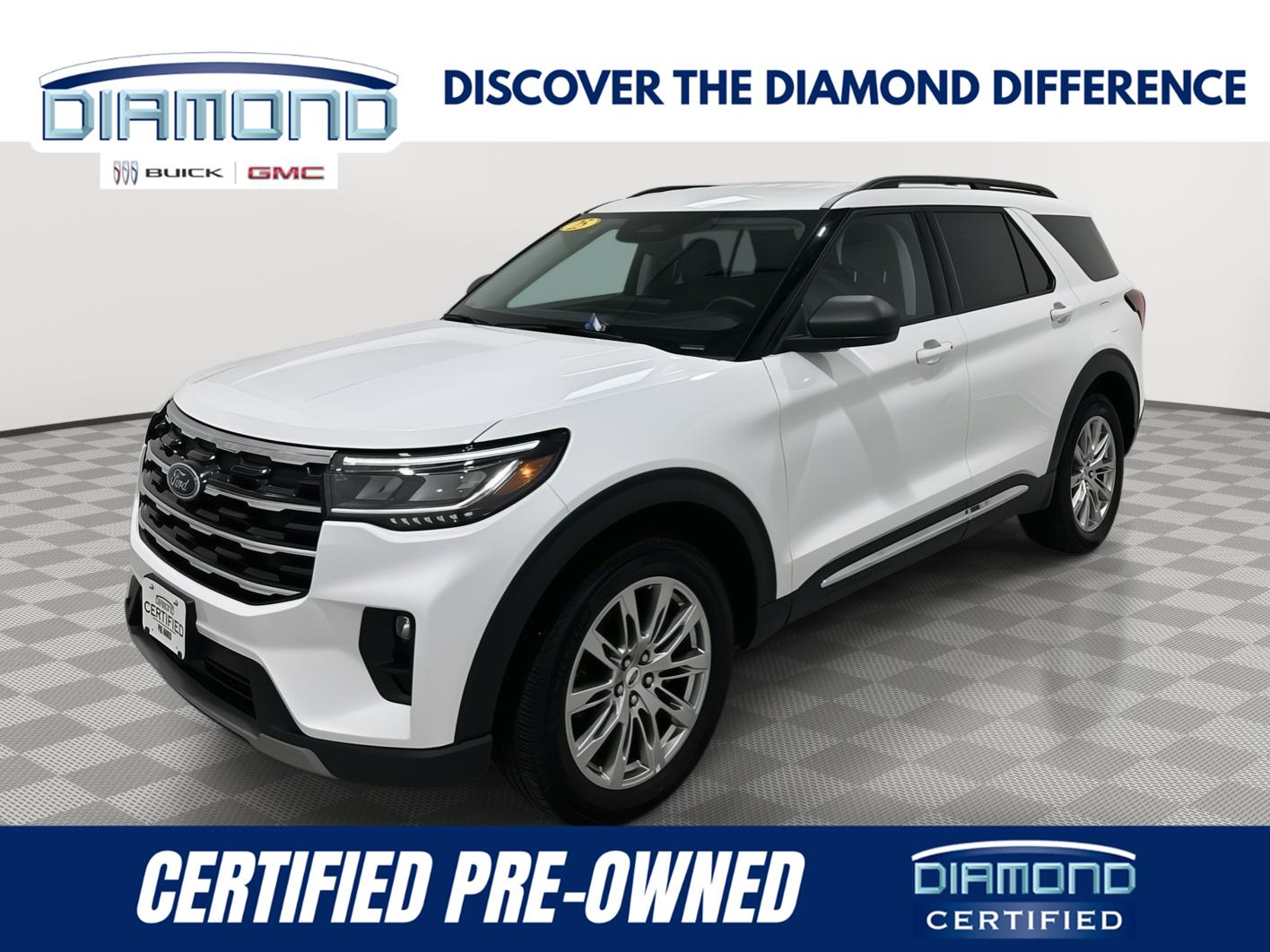 Oxford White 2025 Ford Explorer SUV / Crossover All-Wheel Drive Automatic