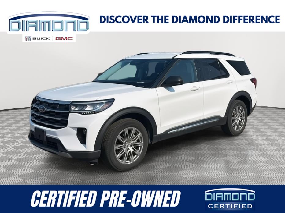 Oxford White 2025 Ford Explorer SUV / Crossover All-Wheel Drive Automatic