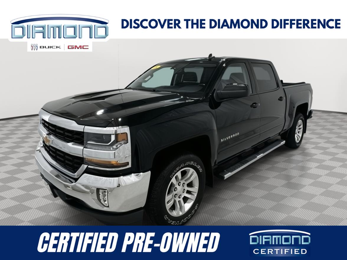 Black 2018 Chevrolet Silverado 1500 Pickup Truck Four-Wheel Drive 6-Speed Automatic