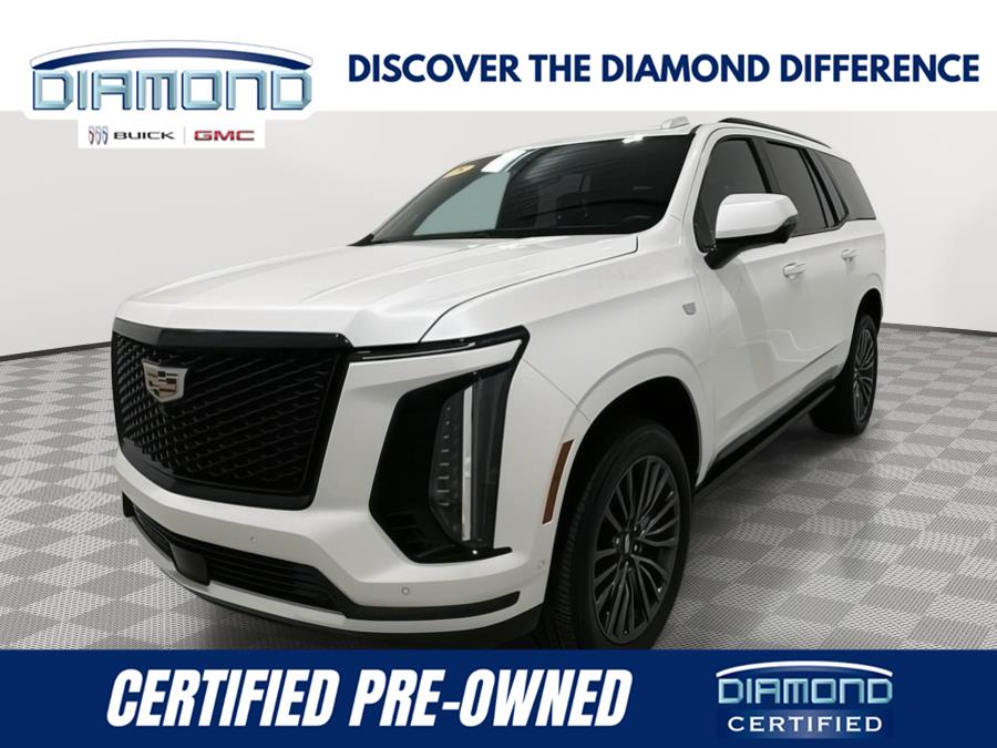 Crystal White Tricoat 2025 Cadillac Escalade SUV / Crossover Four-Wheel Drive Automatic