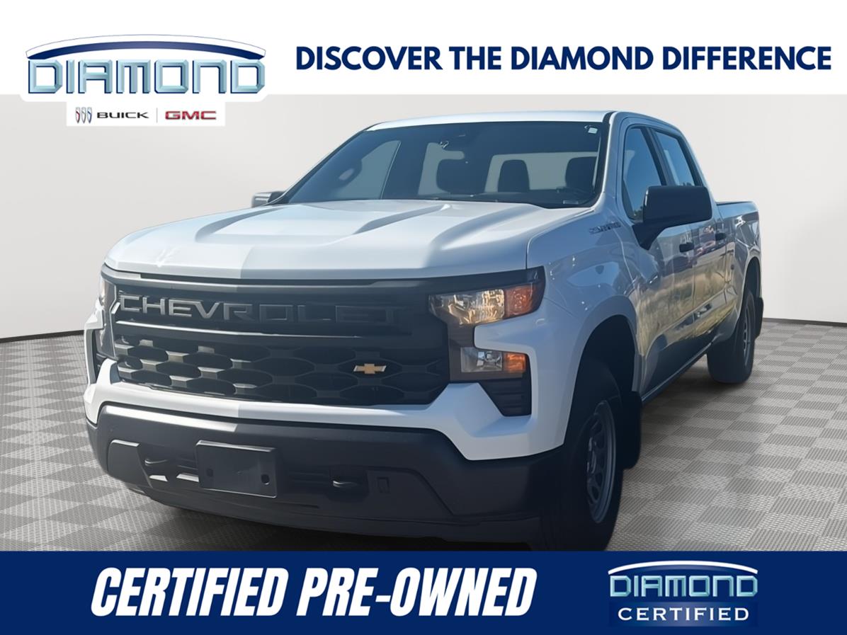 Summit White 2023 Chevrolet Silverado 1500 Pickup Truck Four-Wheel Drive 8-Speed Automatic