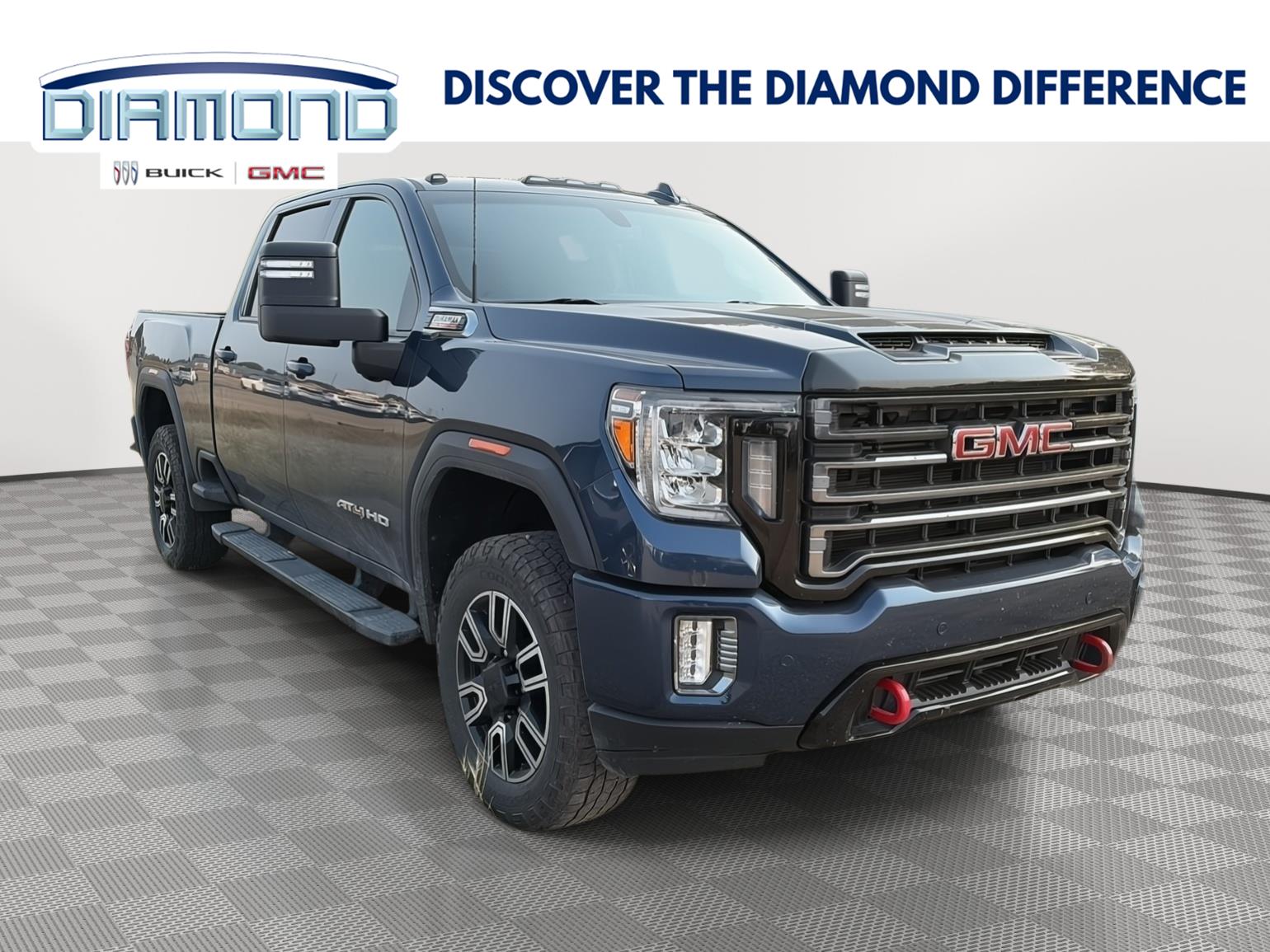Pacific Blue Metallic 2020 GMC Sierra 2500HD Pickup Truck Four-Wheel Drive Automatic