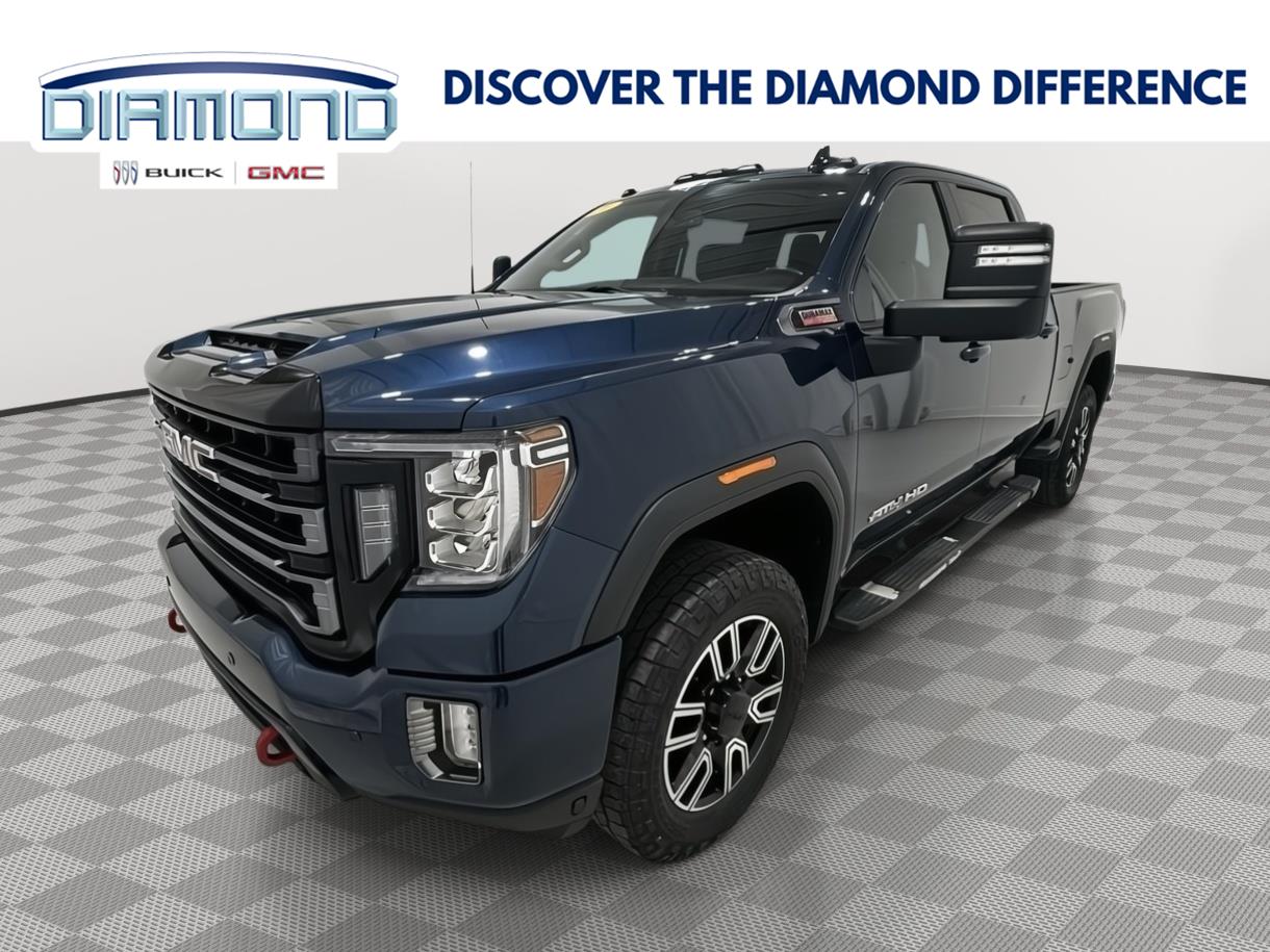 Pacific Blue Metallic 2020 GMC Sierra 2500HD Pickup Truck Four-Wheel Drive Automatic