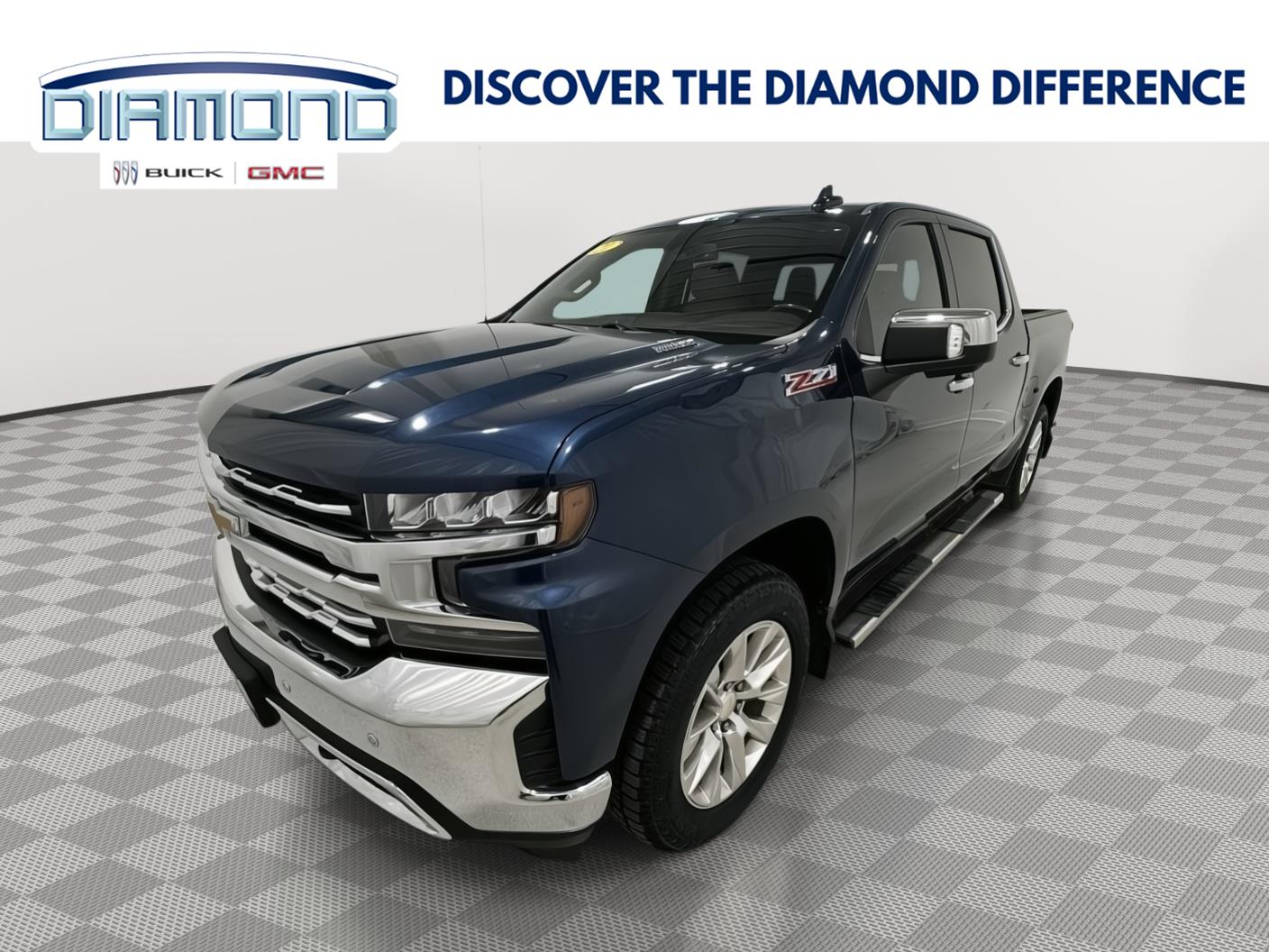 Northsky Blue Metallic 2021 Chevrolet Silverado 1500 Pickup Truck Four-Wheel Drive Automatic