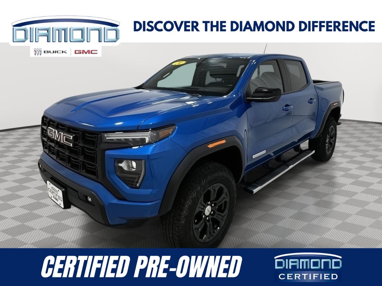 Dynamic Blue Metallic 2024 GMC Canyon Pickup Truck Four-Wheel Drive 8-Speed Automatic