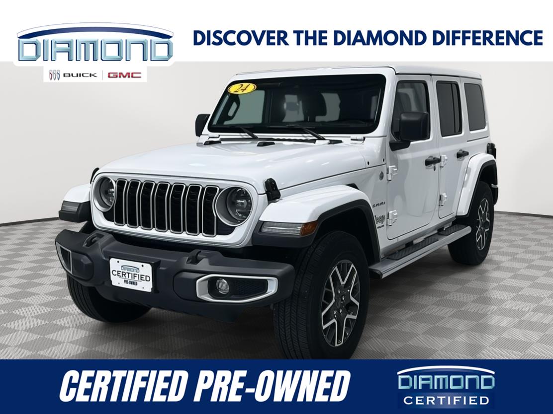 Bright White 2024 Jeep Wrangler SUV / Crossover Four-Wheel Drive 8-Speed Automatic