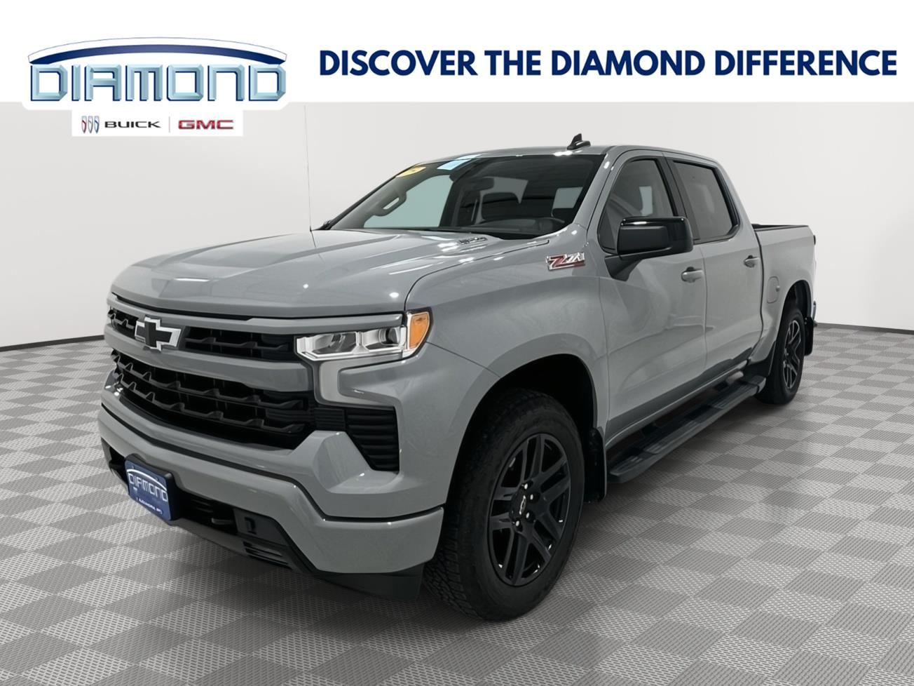 Gray (Slate Grey Metallic) 2025 Chevrolet Silverado 1500 Pickup Truck Four-Wheel Drive 8-Speed Automatic