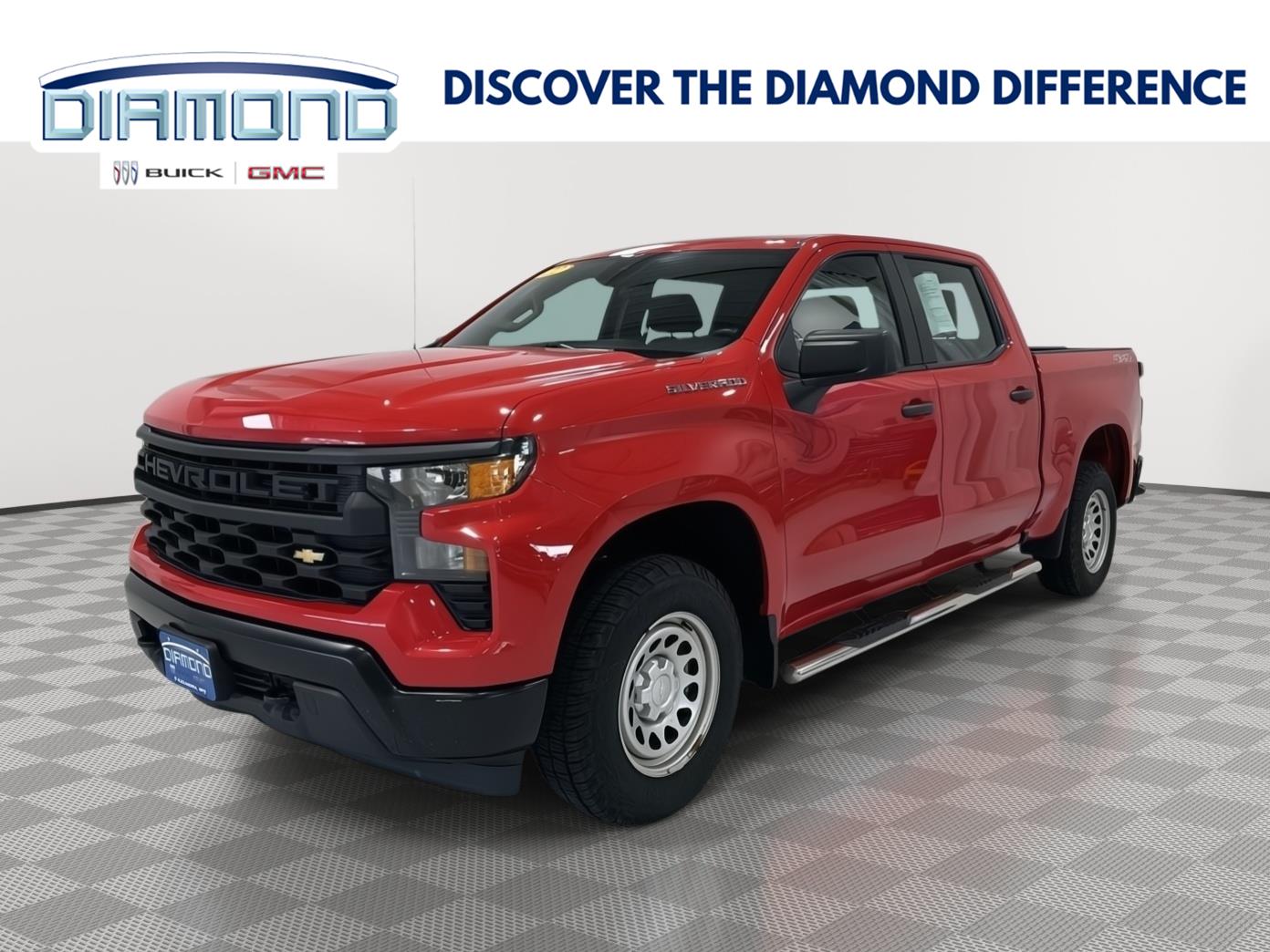 Red Hot 2022 Chevrolet Silverado 1500 Pickup Truck Four-Wheel Drive 8-Speed Automatic