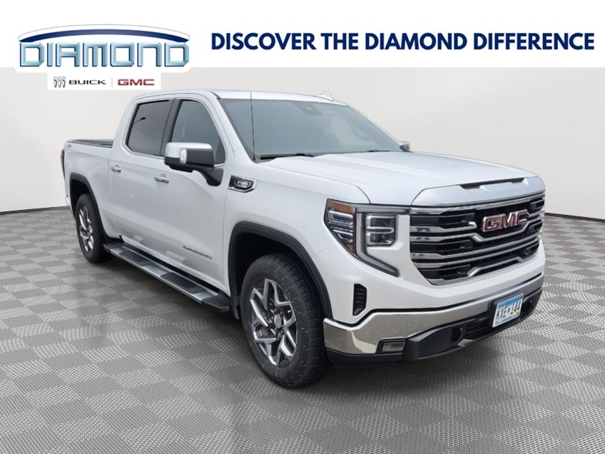 White Frost Tricoat 2023 GMC Sierra 1500 Pickup Truck Four-Wheel Drive Automatic