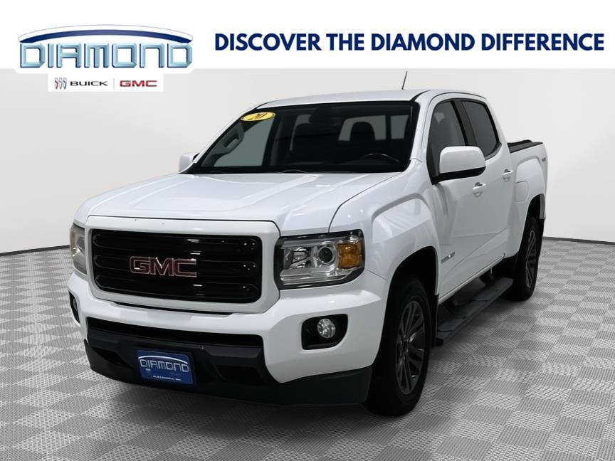 Summit White 2020 GMC Canyon Pickup Truck Four-Wheel Drive 8-Speed Automatic