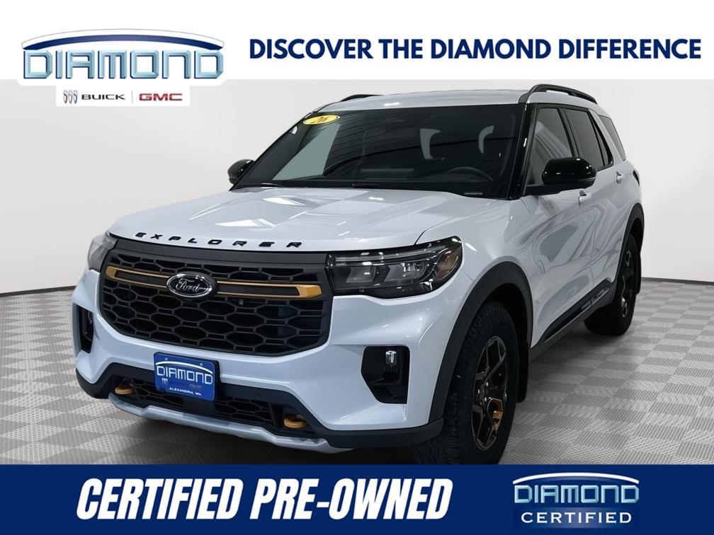 Space White 2026 Ford Explorer SUV / Crossover All-Wheel Drive Automatic