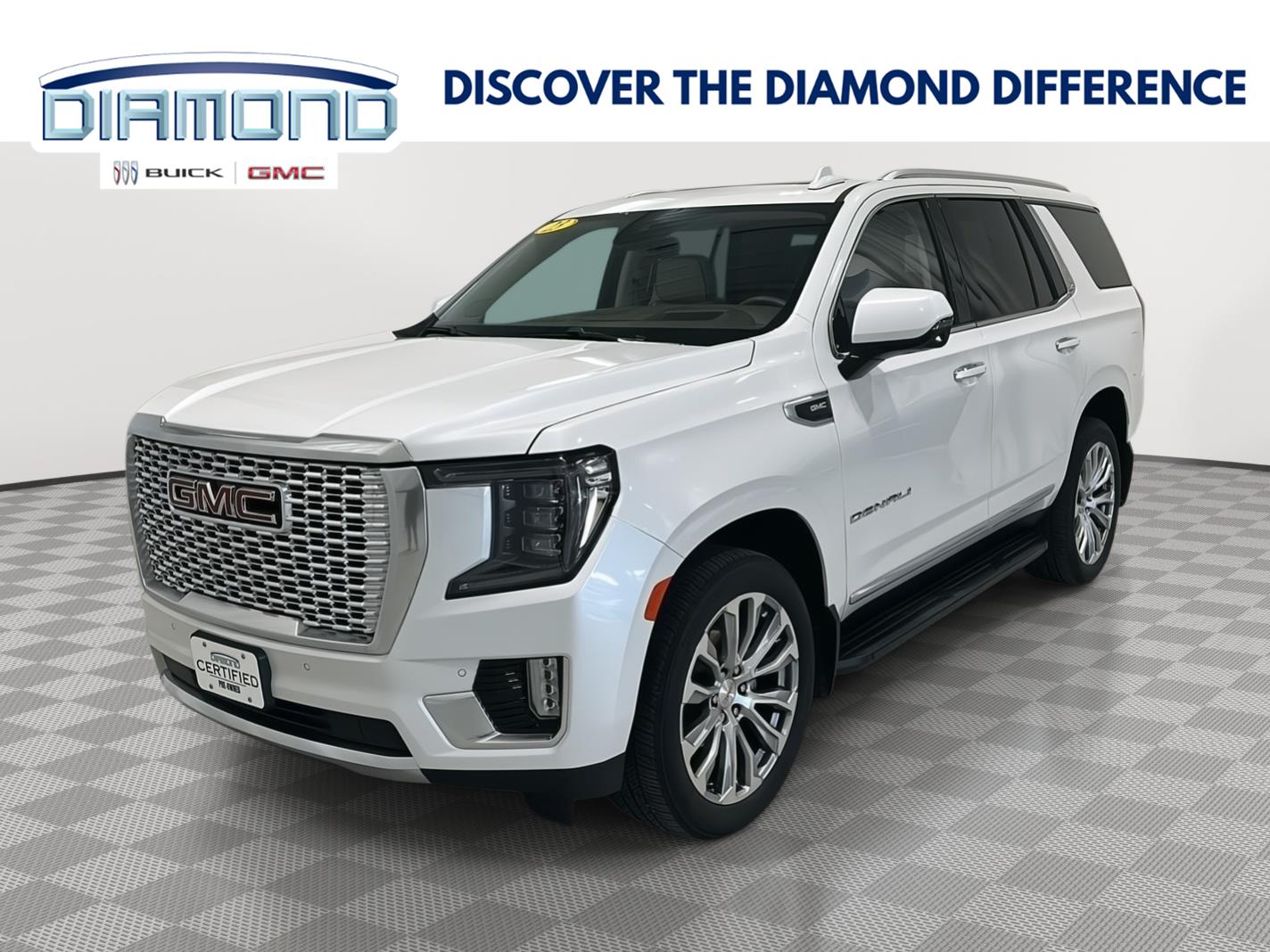 White Frost Tricoat 2023 GMC Yukon SUV / Crossover Four-Wheel Drive Automatic