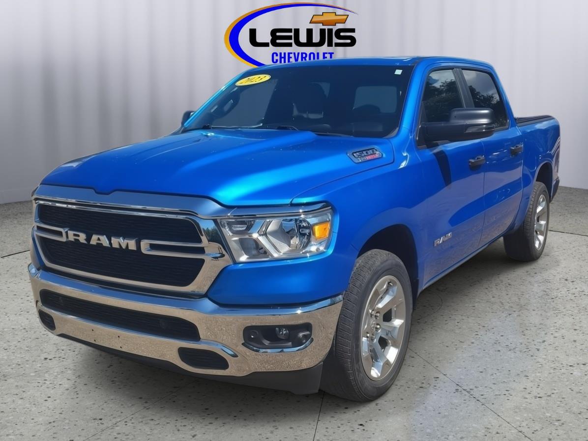 Hydro Blue Pearlcoat 2023 RAM 1500 Pickup Truck Four-Wheel Drive 8-Speed Automatic
