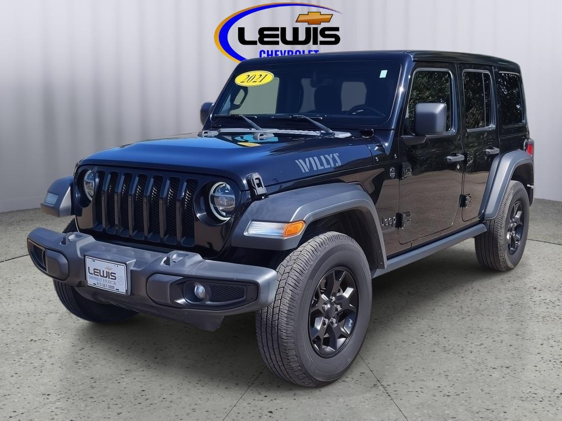 Black Clearcoat 2021 Jeep Wrangler SUV / Crossover Four-Wheel Drive 8-Speed Automatic