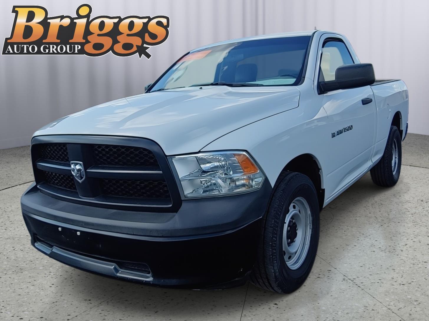 Bright White 2012 RAM 1500 Pickup Truck 4X2 4-Speed Automatic