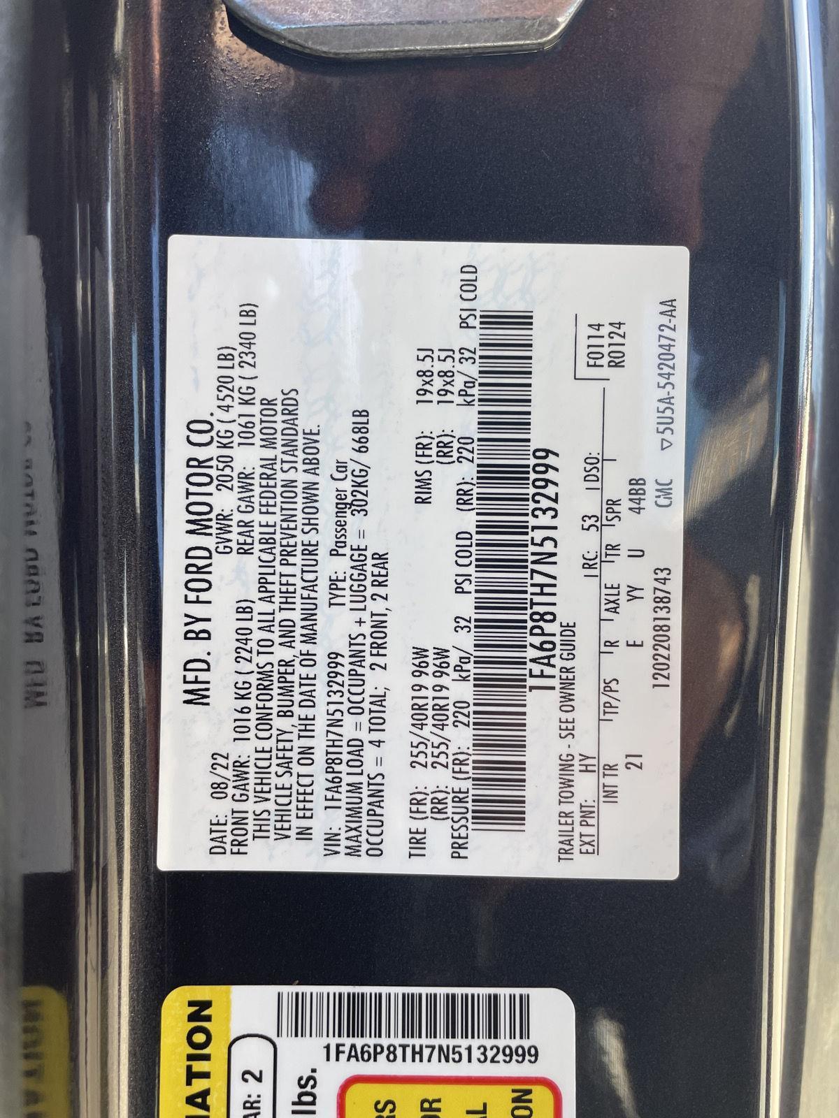 Used 2022 Ford Mustang EcoBoost Coupe for sale in Lincoln NE