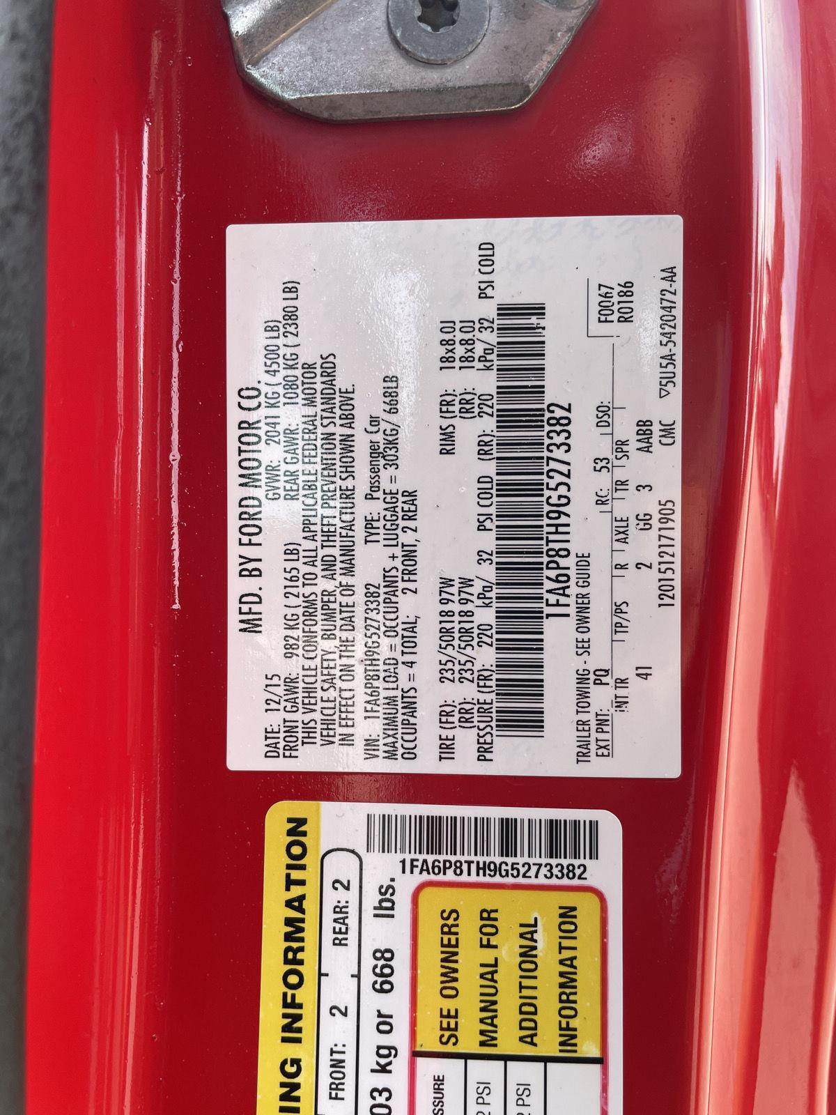Used 2016 Ford Mustang EcoBoost Premium Coupe for sale in Lincoln NE