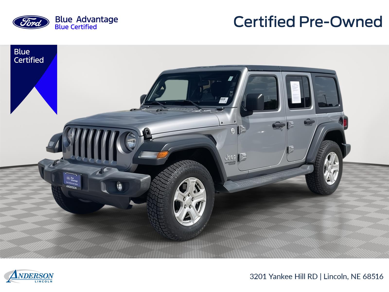 Used 2020 Jeep Wrangler Unlimited Sport S Stock: 4003398