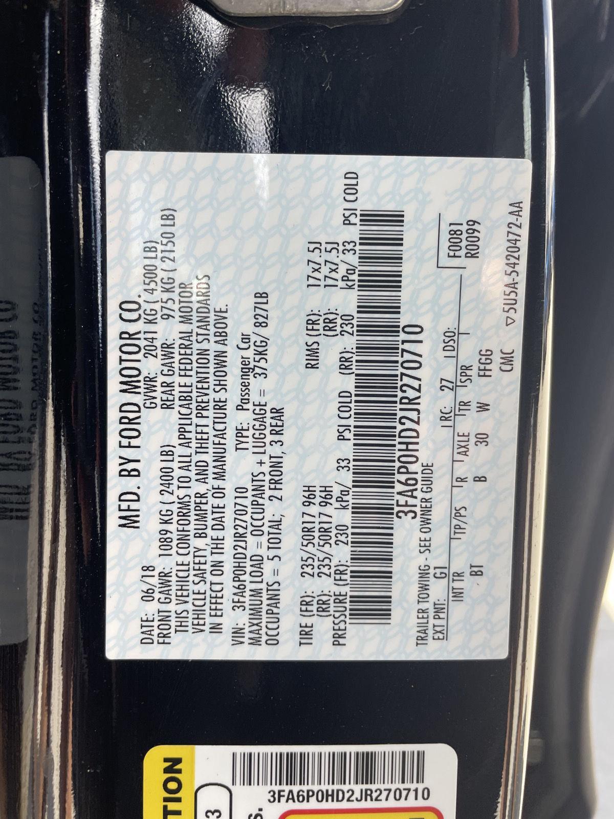 Used 2018 Ford Fusion SE Sedan for sale in Lincoln NE