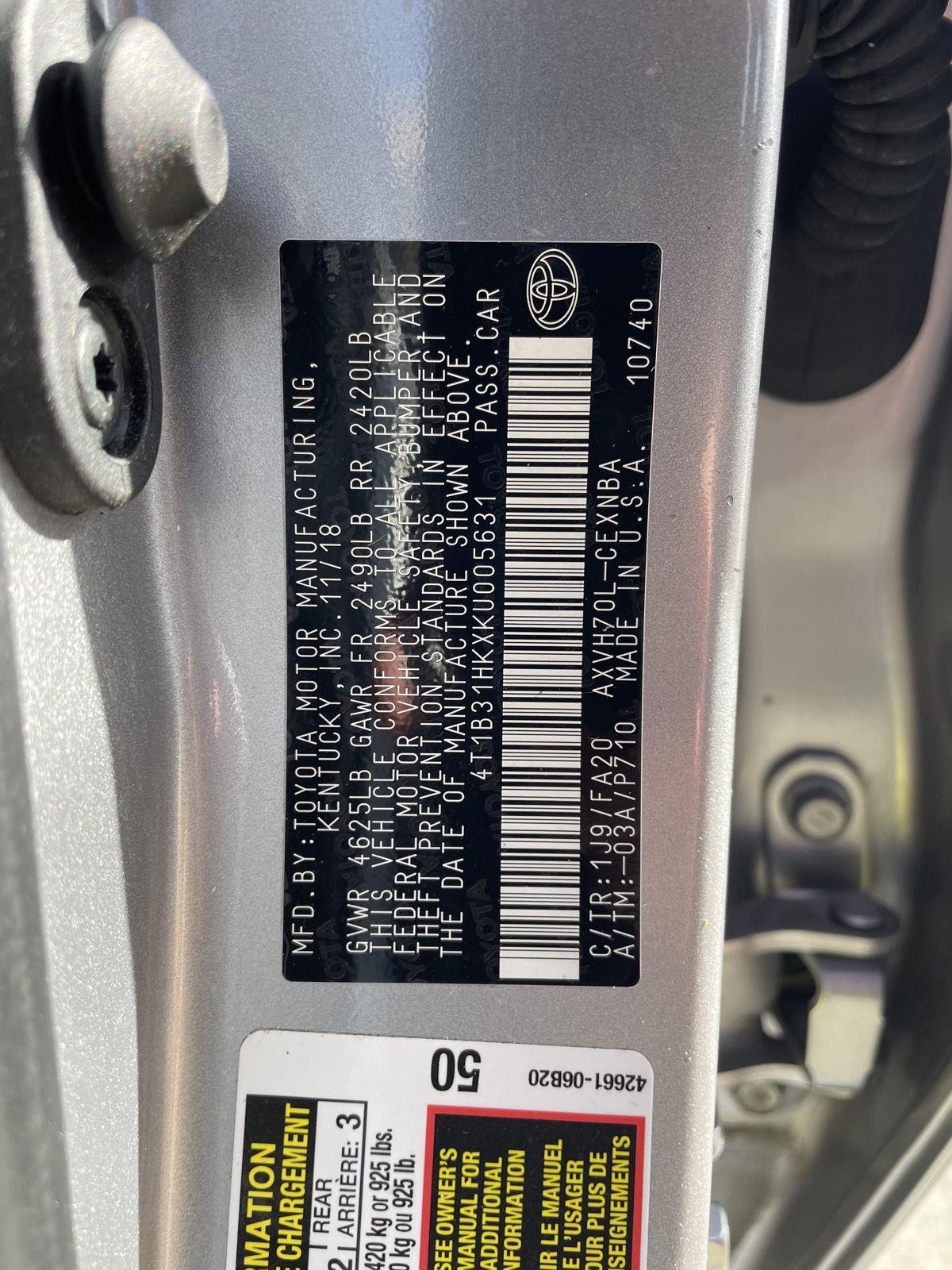 Used 2019 Toyota Camry for sale in Lincoln NE