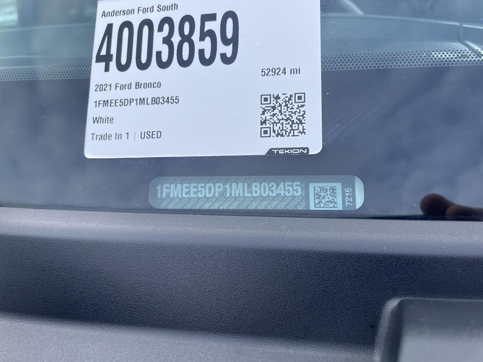 Pre-Owned 2021 Ford Bronco for sale in Lincoln NE