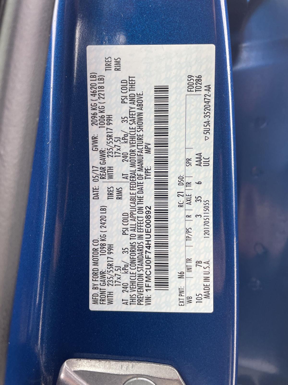 Used 2017 Ford Escape S SUV/Crossover for sale in Lincoln NE