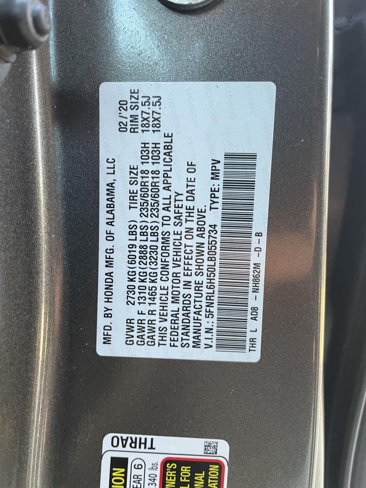 Pre-Owned 2020 Honda Odyssey for sale in Lincoln NE