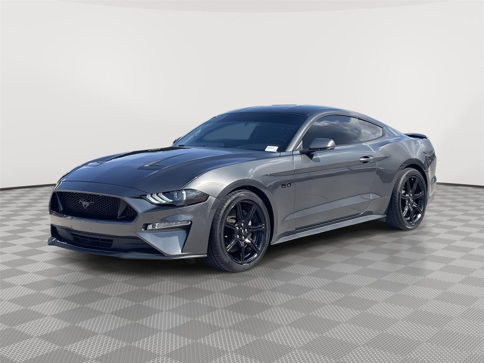 Gray (Magnetic) 2019 Ford Mustang GT Premium Coupe RWD Coupe Rear-Wheel Drive 6-Speed Manual