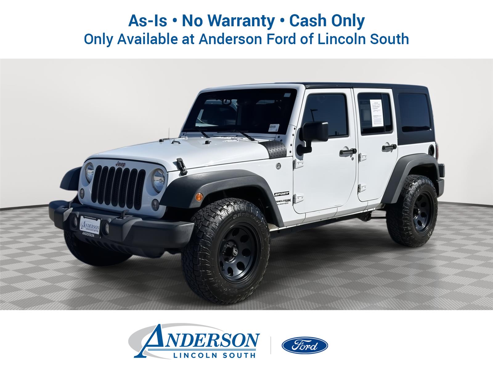 Bright White Clearcoat 2018 Jeep Wrangler JK Unlimited Sport S 4WD SUV / Crossover Four-Wheel Drive 5-Speed Automatic