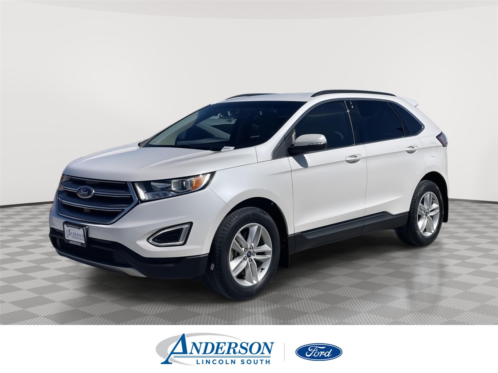 White Platinum Metallic Tri-Coat 2017 Ford Edge SEL AWD SUV / Crossover All-Wheel Drive 6-Speed Automatic