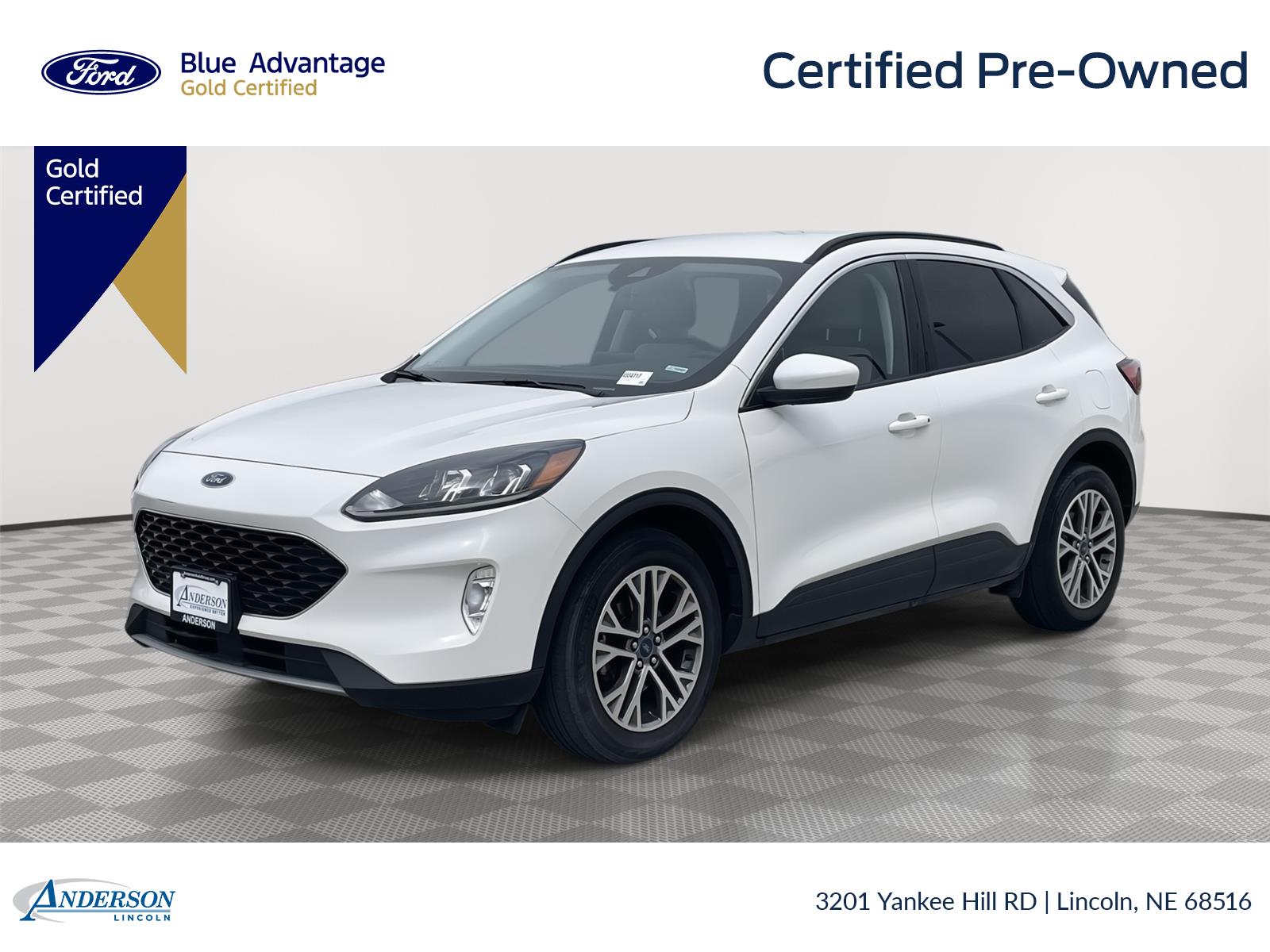 Star White Metallic Tri-Coat 2022 Ford Escape SEL AWD SUV / Crossover All-Wheel Drive 8-Speed Automatic