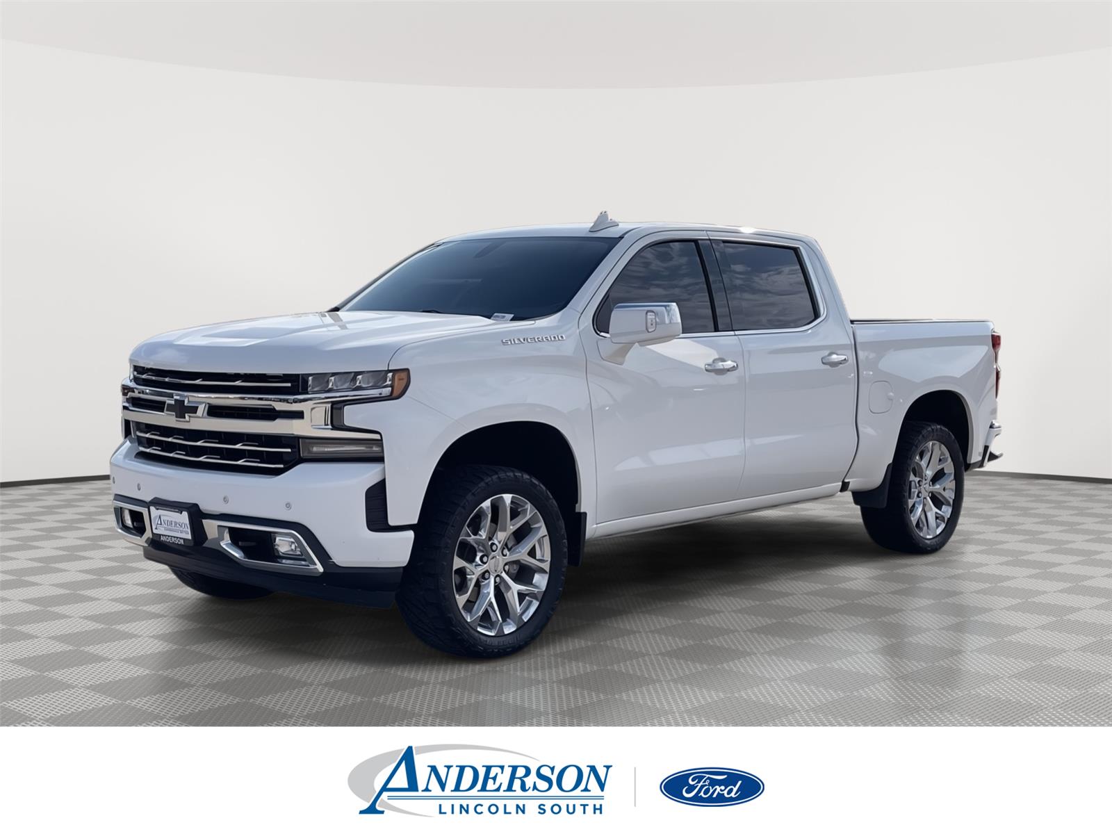 Summit White 2020 Chevrolet Silverado 1500 LTZ Crew Cab 4WD Pickup Truck Four-Wheel Drive 8-Speed Automatic
